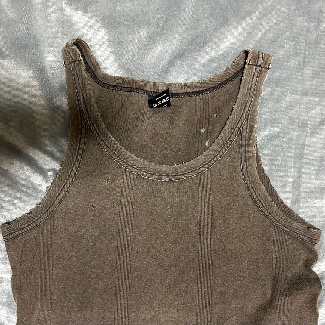 NUMBER (N)INE カート期 ダメージ加工タンクトップ