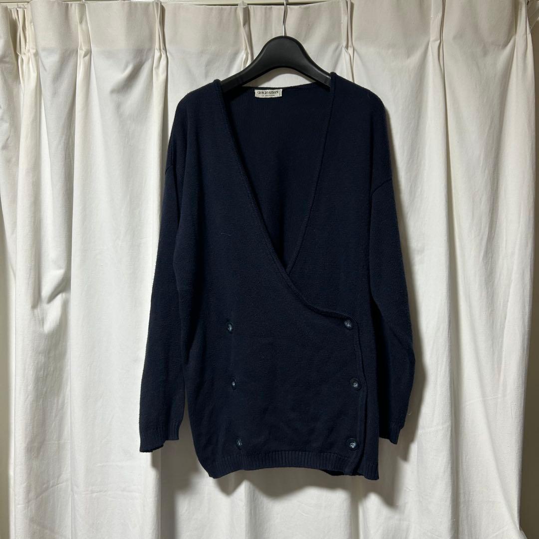 80s Giorgio Armani 初期 ダブル カーディガン vintage