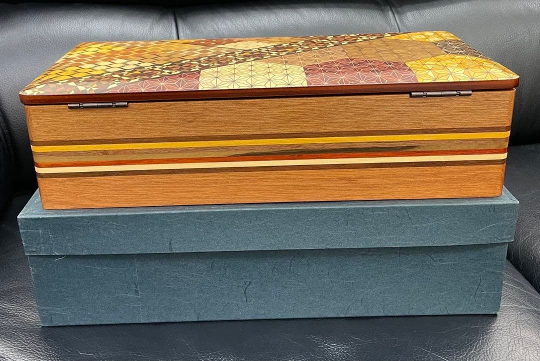 箱根寄せ木細工 寄木細工 つゆき 宝石箱 アクセサリー箱 未使用品