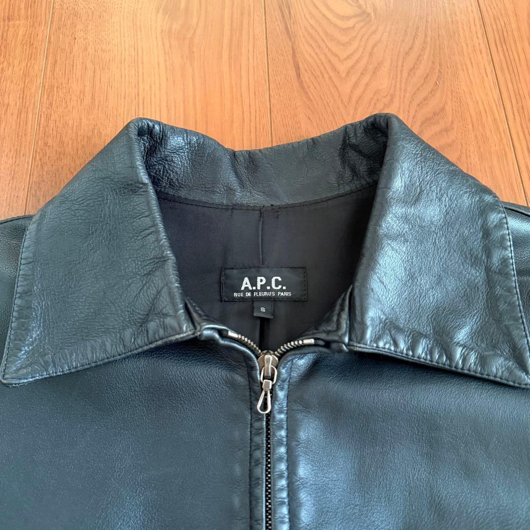 A.P.C アーペーセー フランス製 レザージャケット 00s 90s OLD