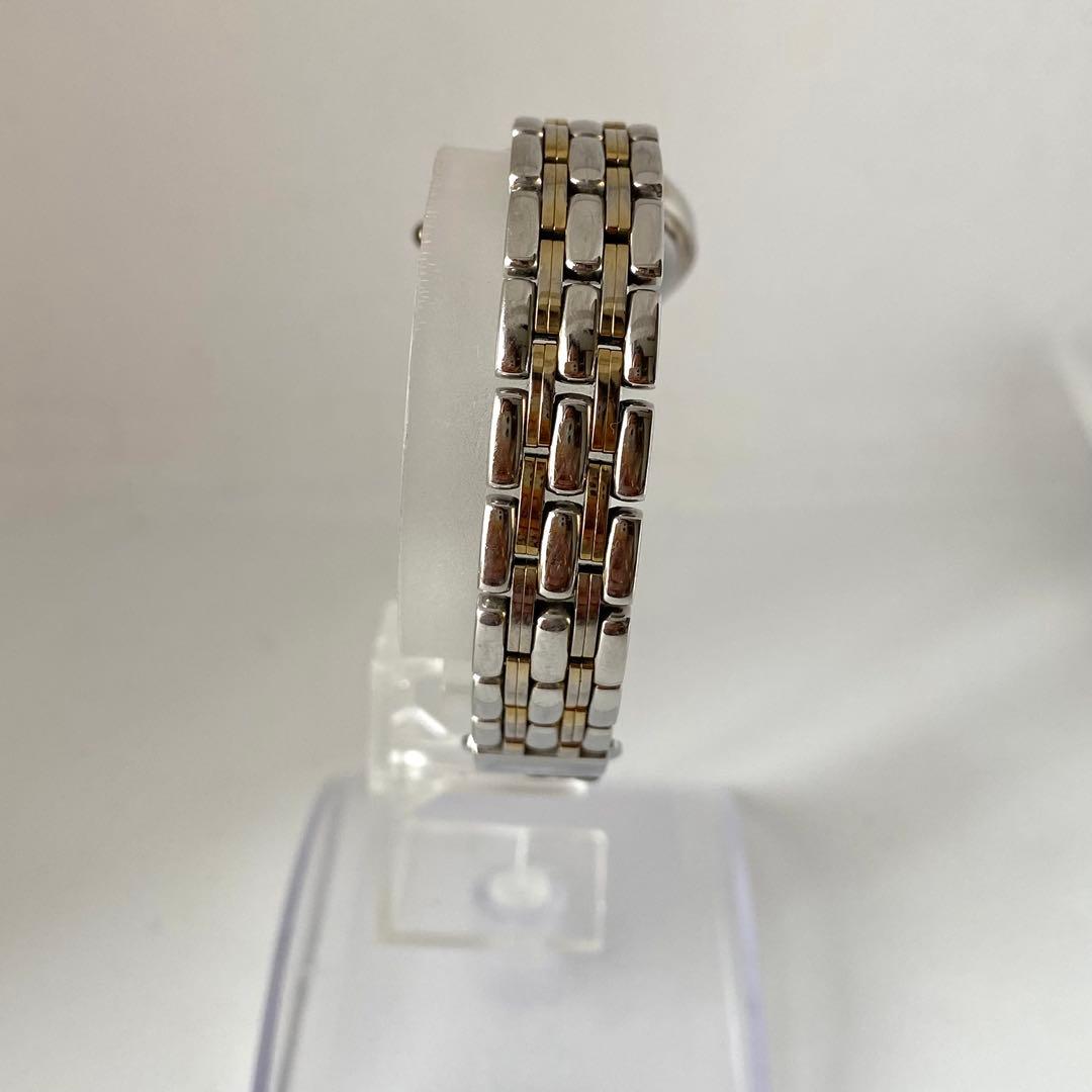 新品電池　SEIKO 腕時計　オーバル　コンビカラー