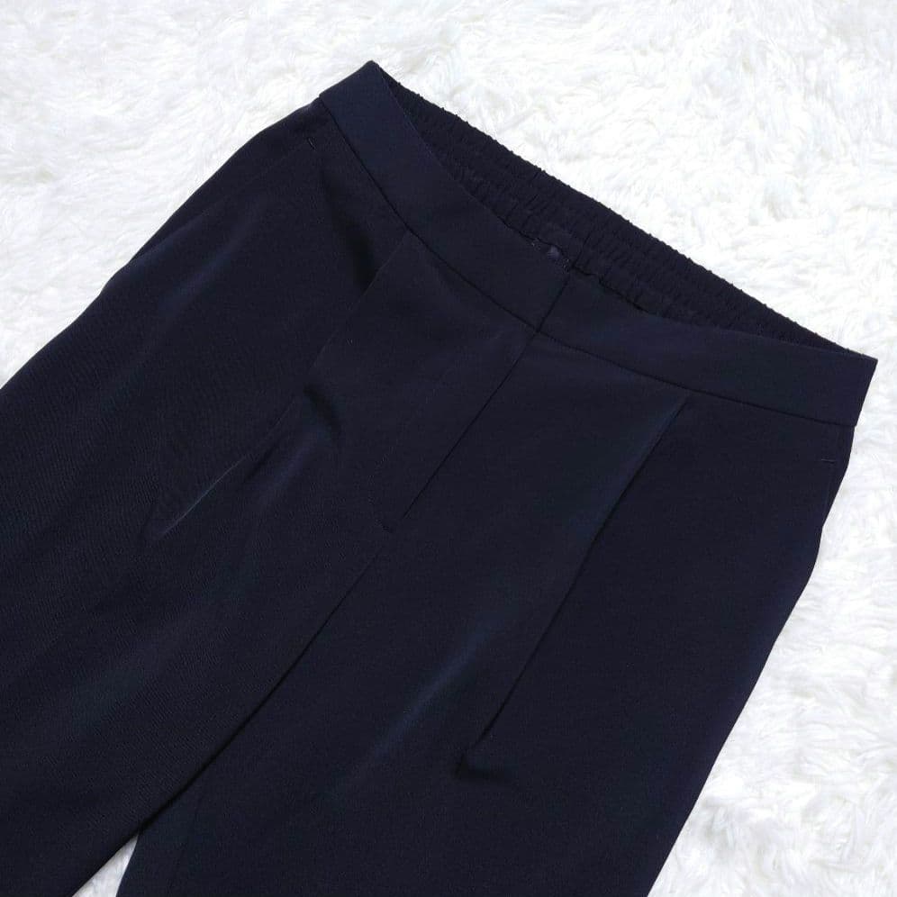 ✩美品✩ icb スーツ セットアップ ノーカラージャケット パンツ ネイビー