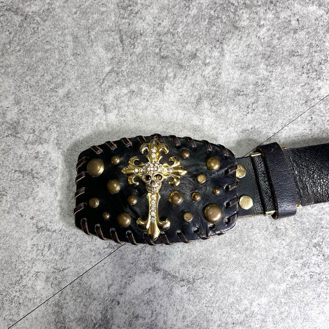 【archive】skull studs belt/Y2K/spider/十字架