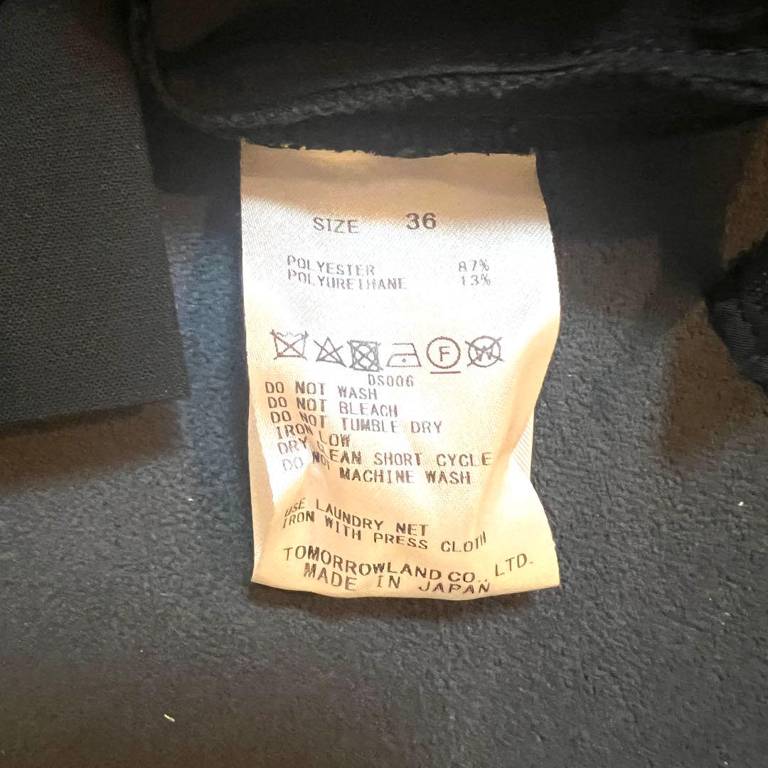 TOMORROLAND Ballseyトゥモローランドパンツスーツダブルブラック