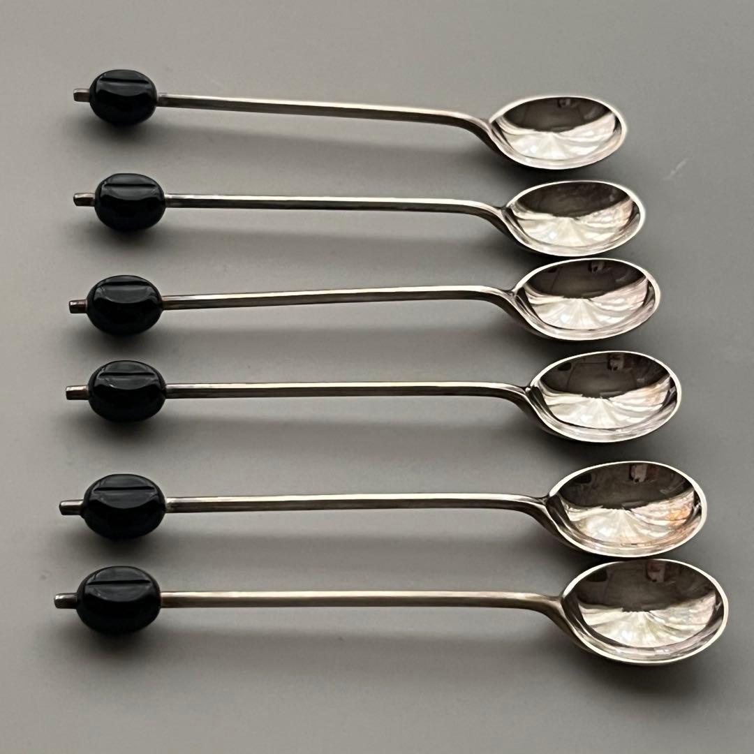 マッピン&ウェッブ コーヒービーンズ スプーン 純銀 スターリング