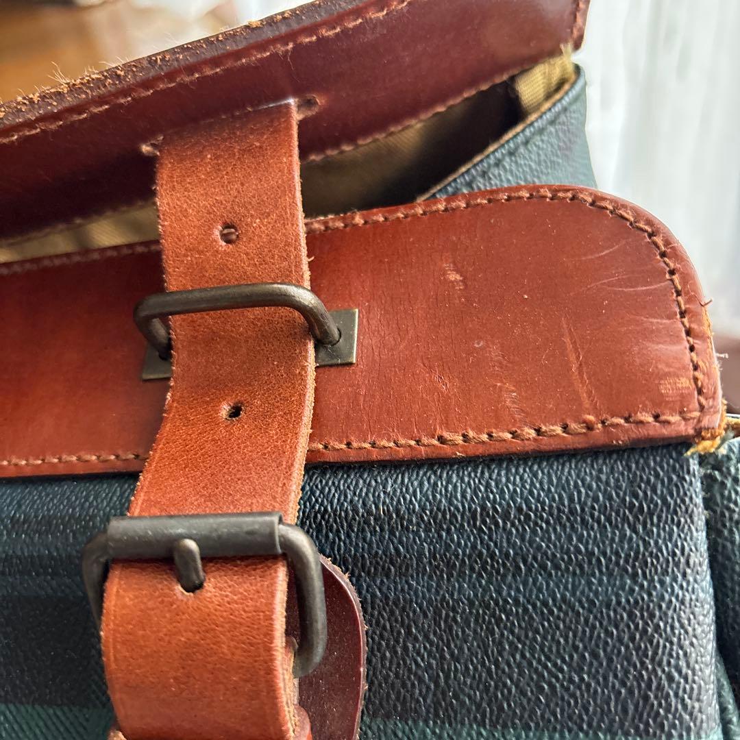 希少　Polo Ralph Lauren ボストンバッグ グリーン系チェック