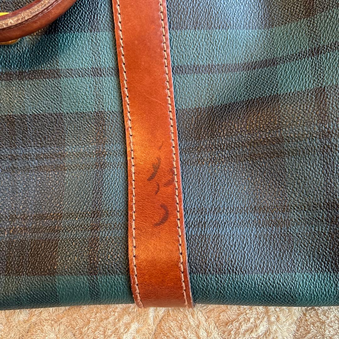 希少　Polo Ralph Lauren ボストンバッグ グリーン系チェック