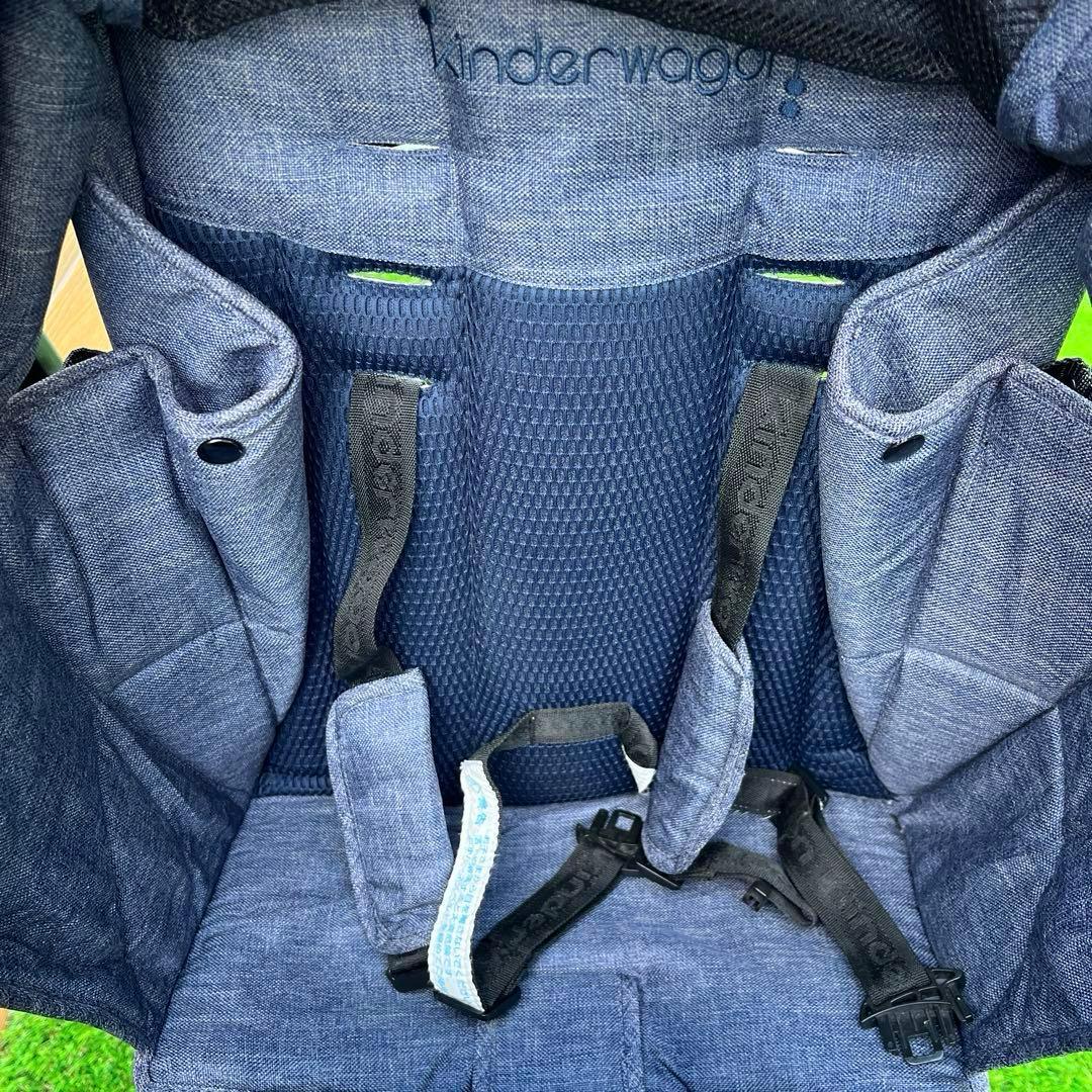 【美品】2人乗りベビーカー/キンダーワゴンDUOシティーHOPブルーデニム