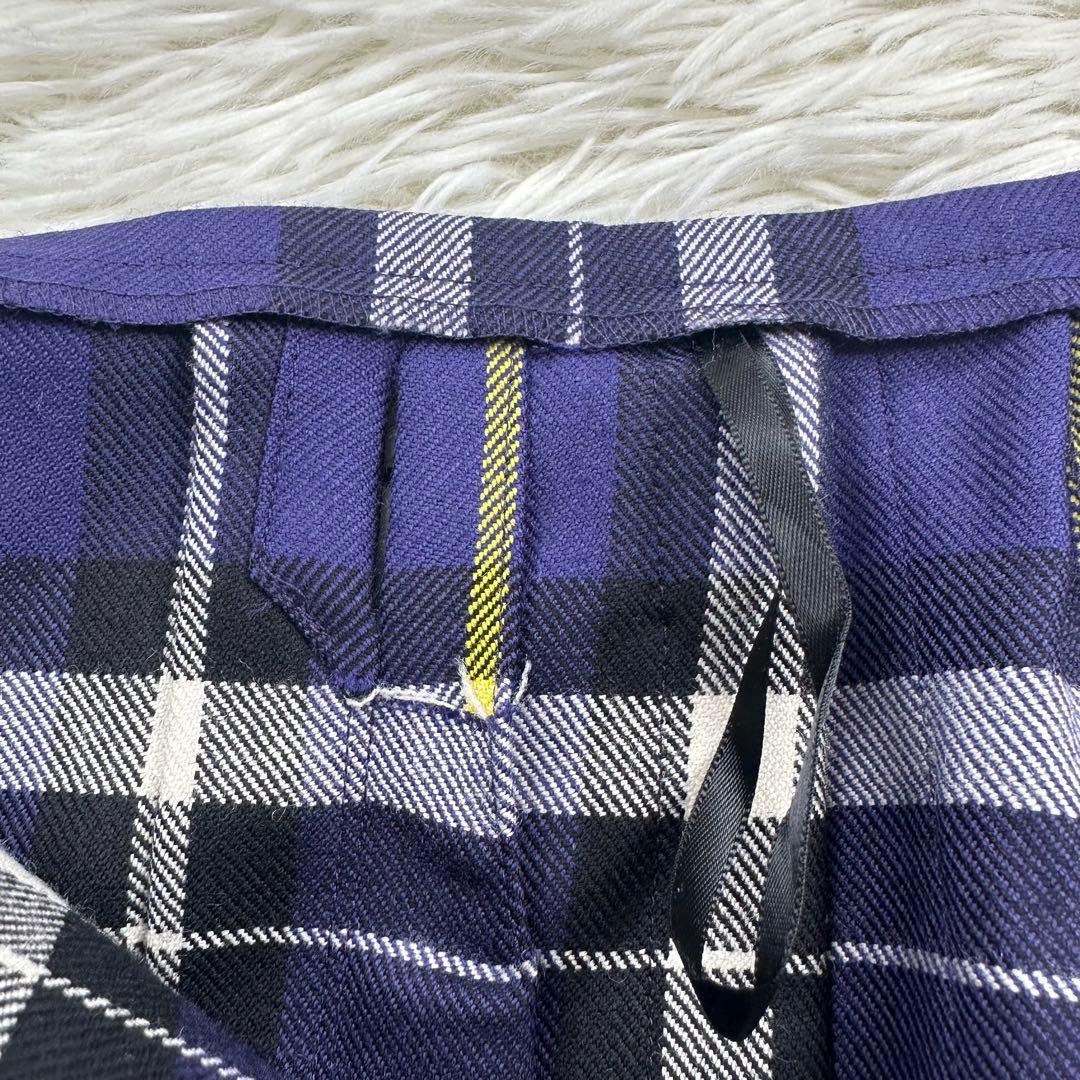 オニールオブダブリン ラップスカート ロング丈 ウール ブルー系