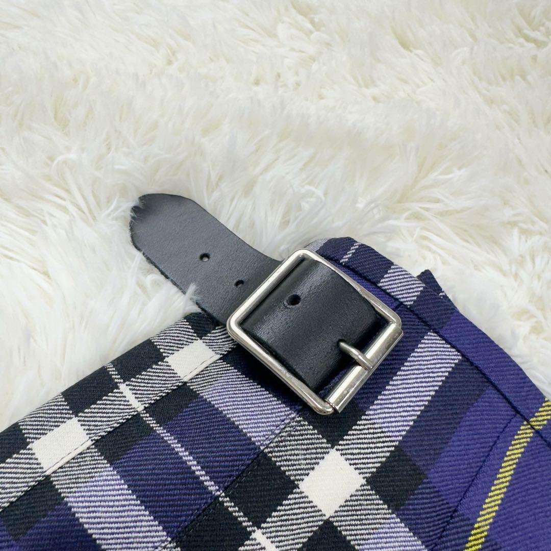 オニールオブダブリン ラップスカート ロング丈 ウール ブルー系