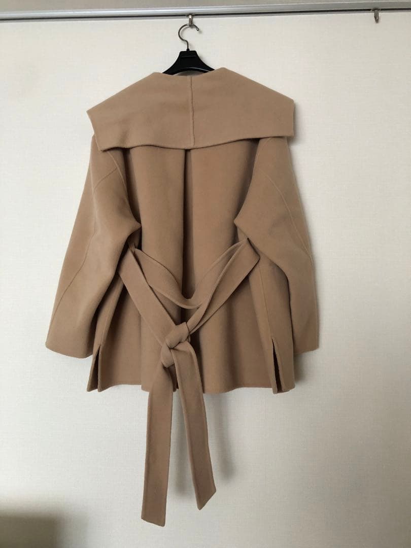 【ROPEロペ】リバーメルトンセーラーカラーショートフォルムコート