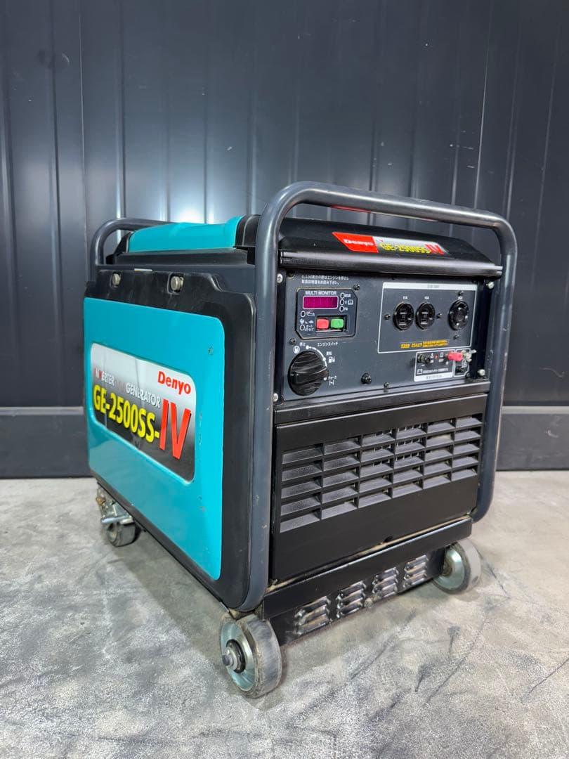 【新古品】インバーター発電機 発電機 デンヨー GE-2500SS-IV