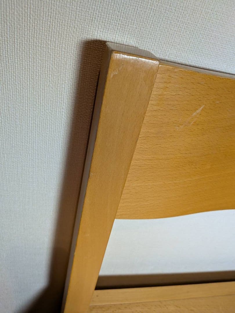 《送料込》無印 ダイニングチェア ブナ材 木製イス 廃盤品 2脚セット 椅子