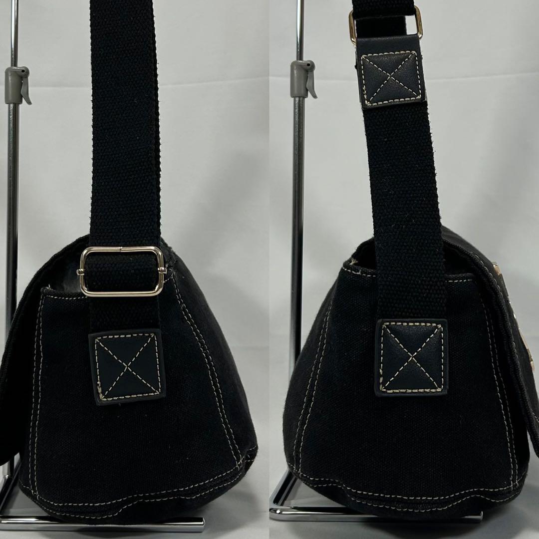 【美品】ヴィヴィアンウエストウッド エッジウェア ショルダーバッグ キャンバス