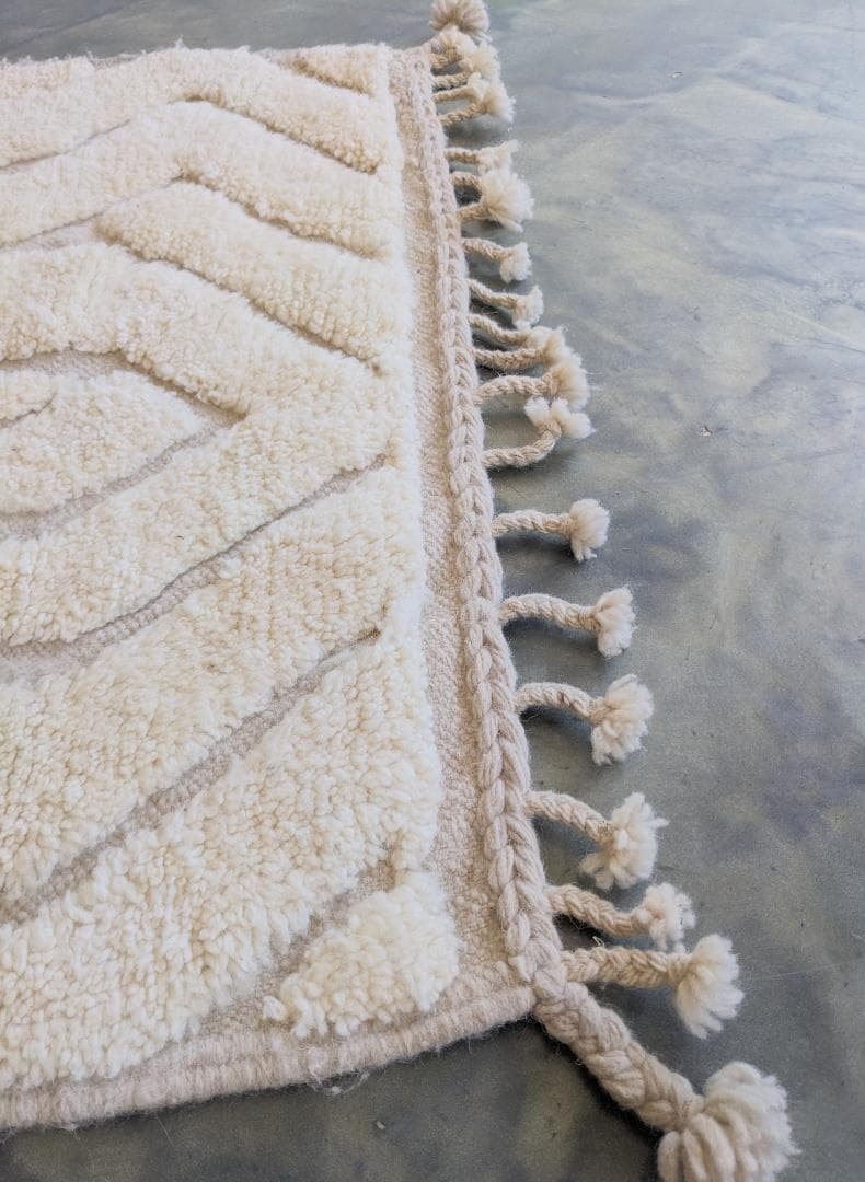 【ゲリラセール】モロッコベニワレンラグ-No.19(102×152cm)