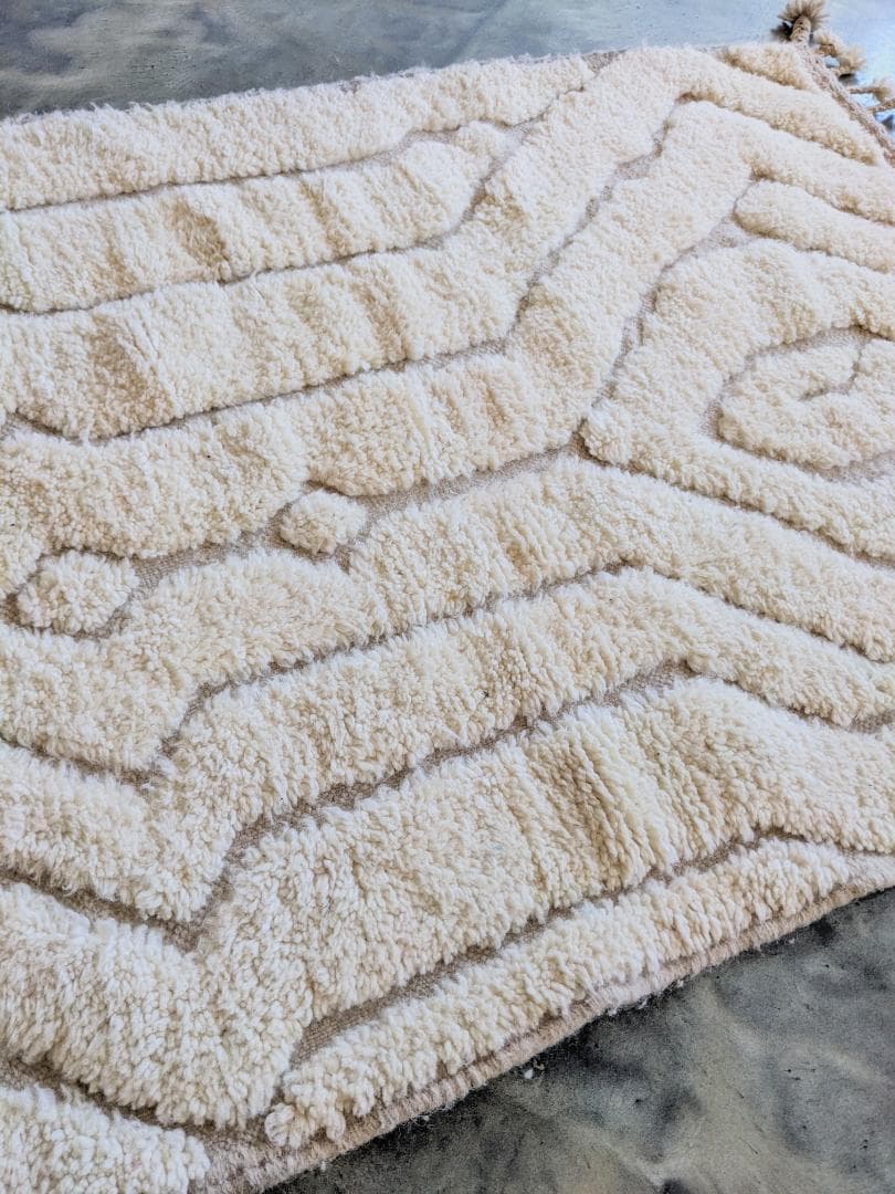 【ゲリラセール】モロッコベニワレンラグ-No.19(102×152cm)