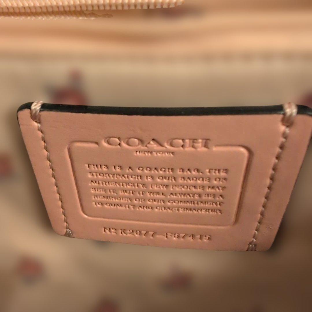 【桃太郎】COACH コーチ トートバッグ デカロゴ デニム インディゴ