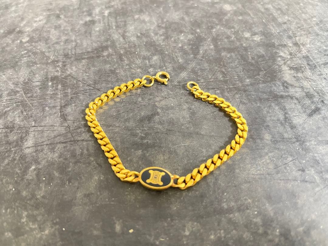 CELINE セリーヌ ブレスレット ゴールドカラー ヴィンテージ