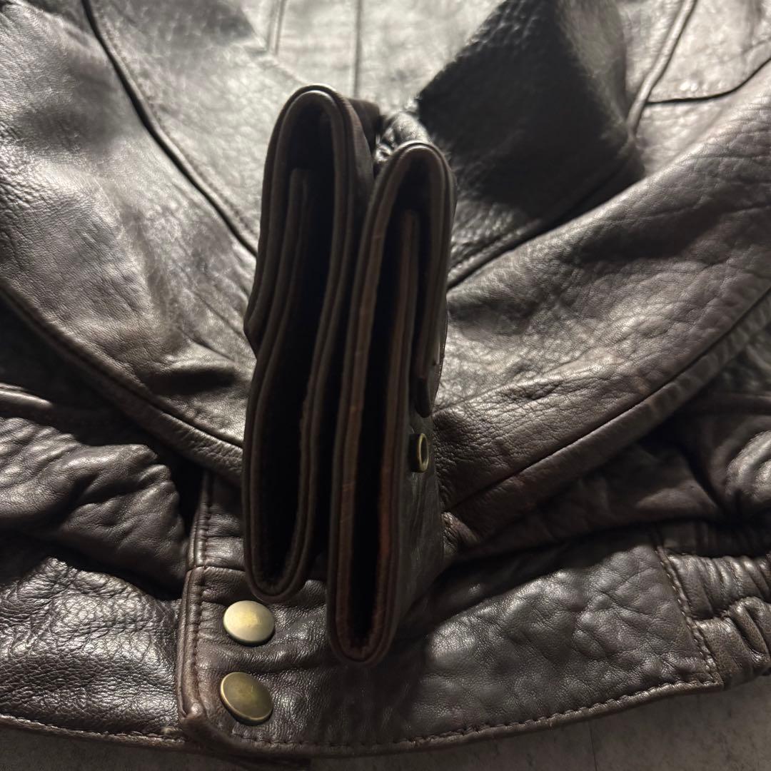 【90s vintage】フライトジャケット　L A-2 シープスキン　裏ボア