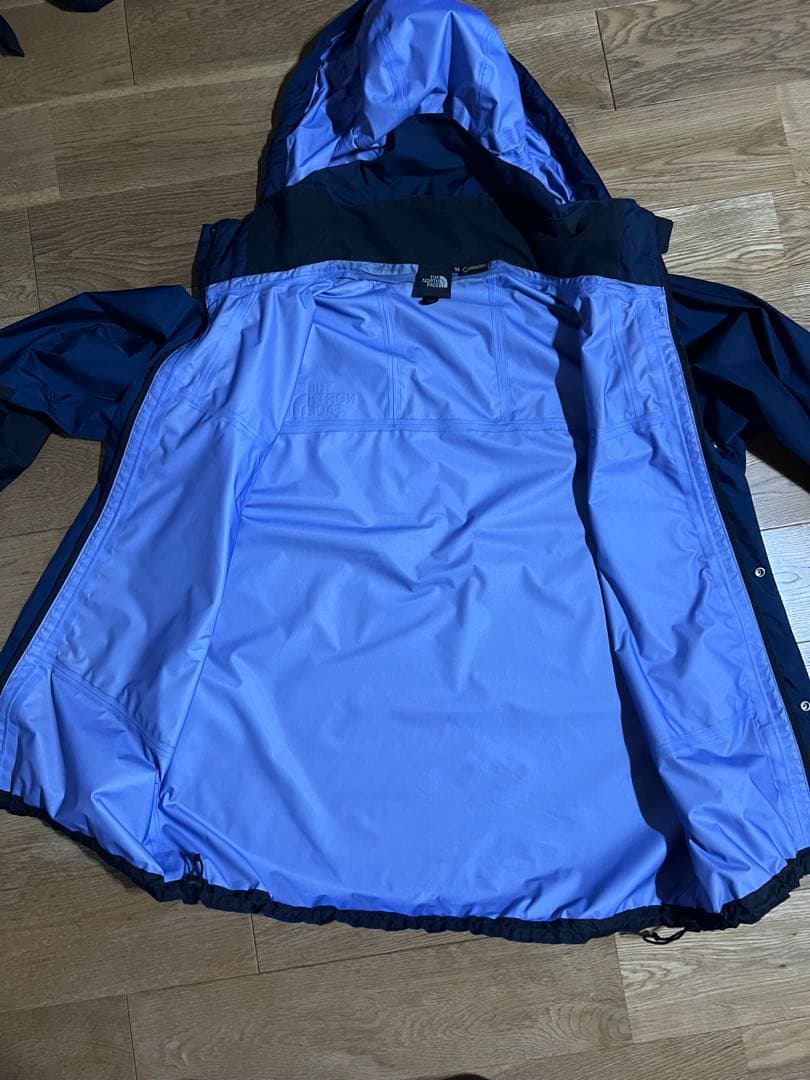 ノースフェイス　レインテックス　ネイビー色　NP11501　XLサイズ