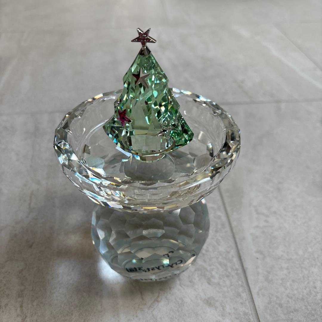 クリスタルガラス キャンドルホルダー