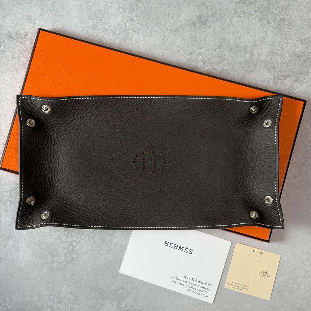 HERMES Ｈエヴリン ミーズ・エ・ルランス トレイ Ｚ刻印 小物入れ