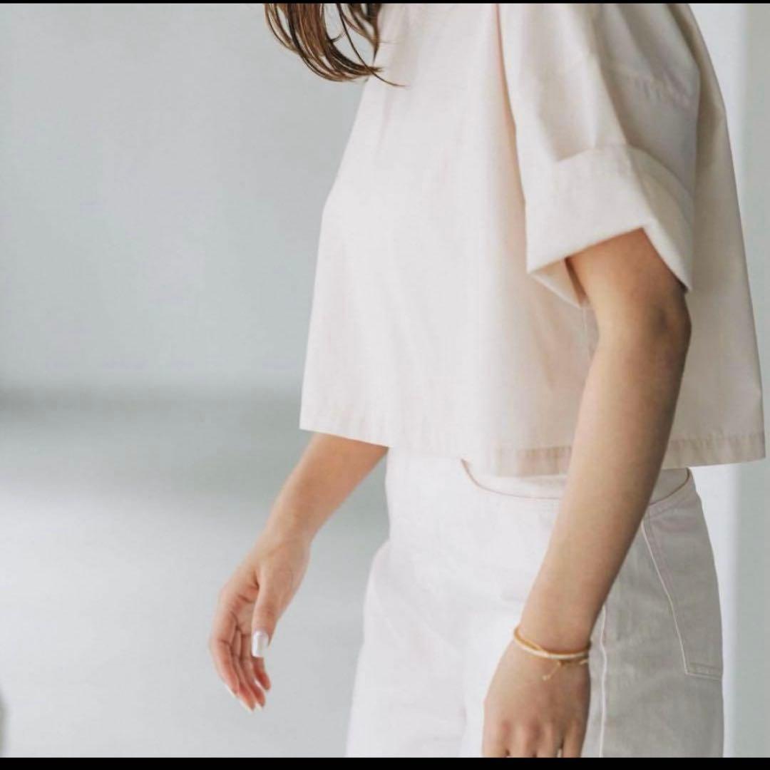 pois ポワ blouse tee ピンク