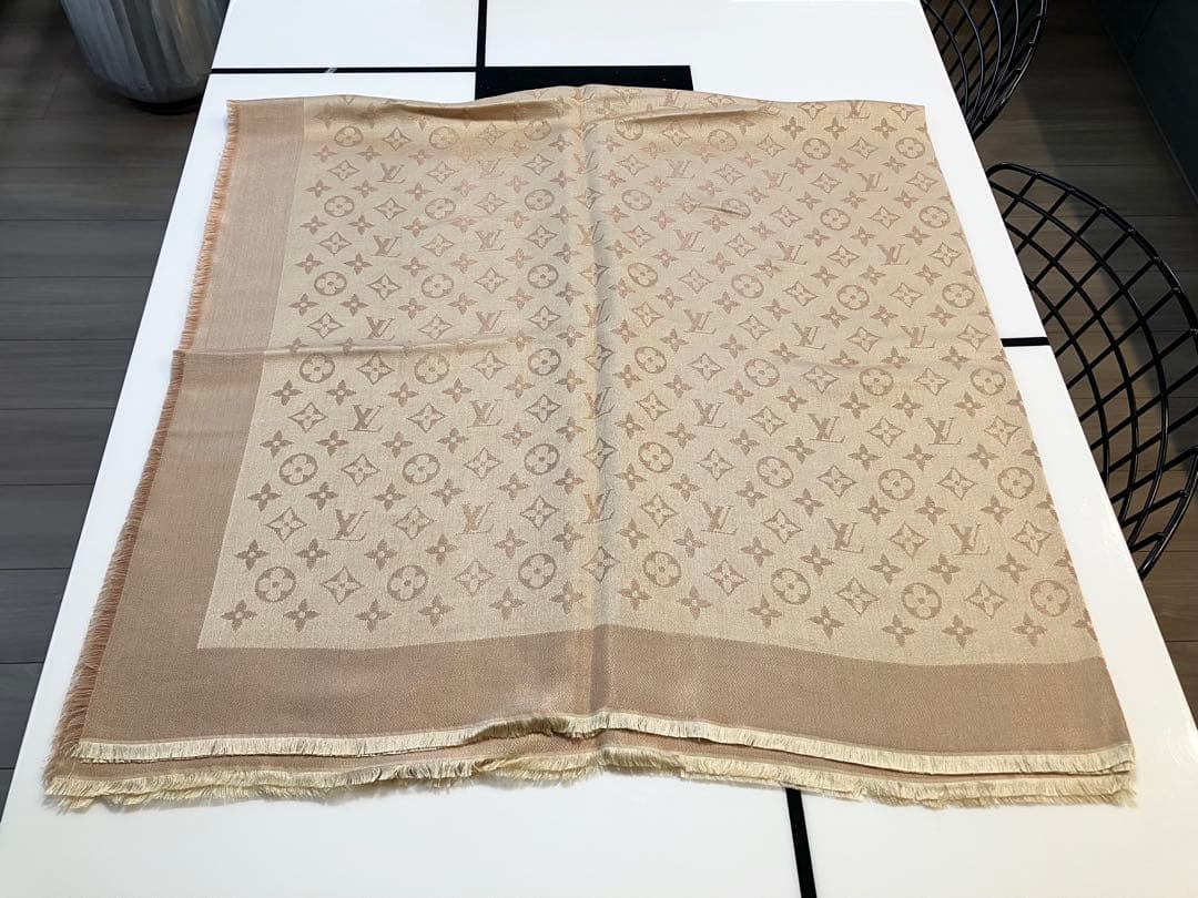 ★最終価格★【希少色極美品】ルイヴィトン　ショール　ストール　モノグラムシャイン