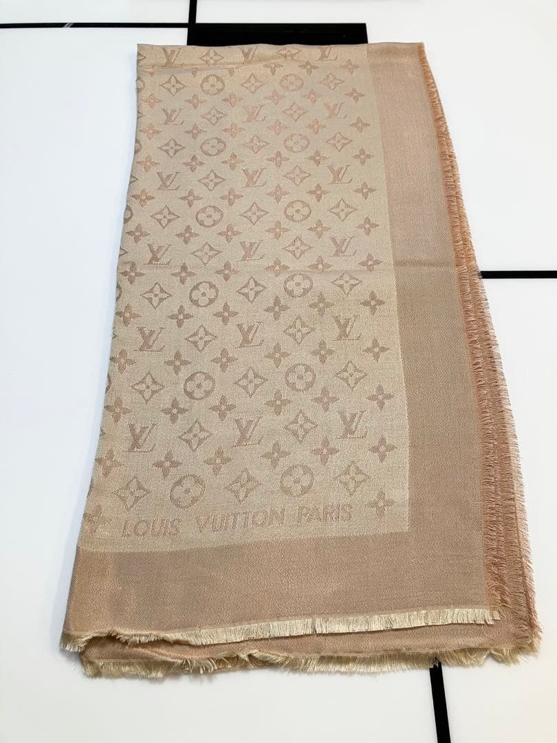 ★最終価格★【希少色極美品】ルイヴィトン　ショール　ストール　モノグラムシャイン