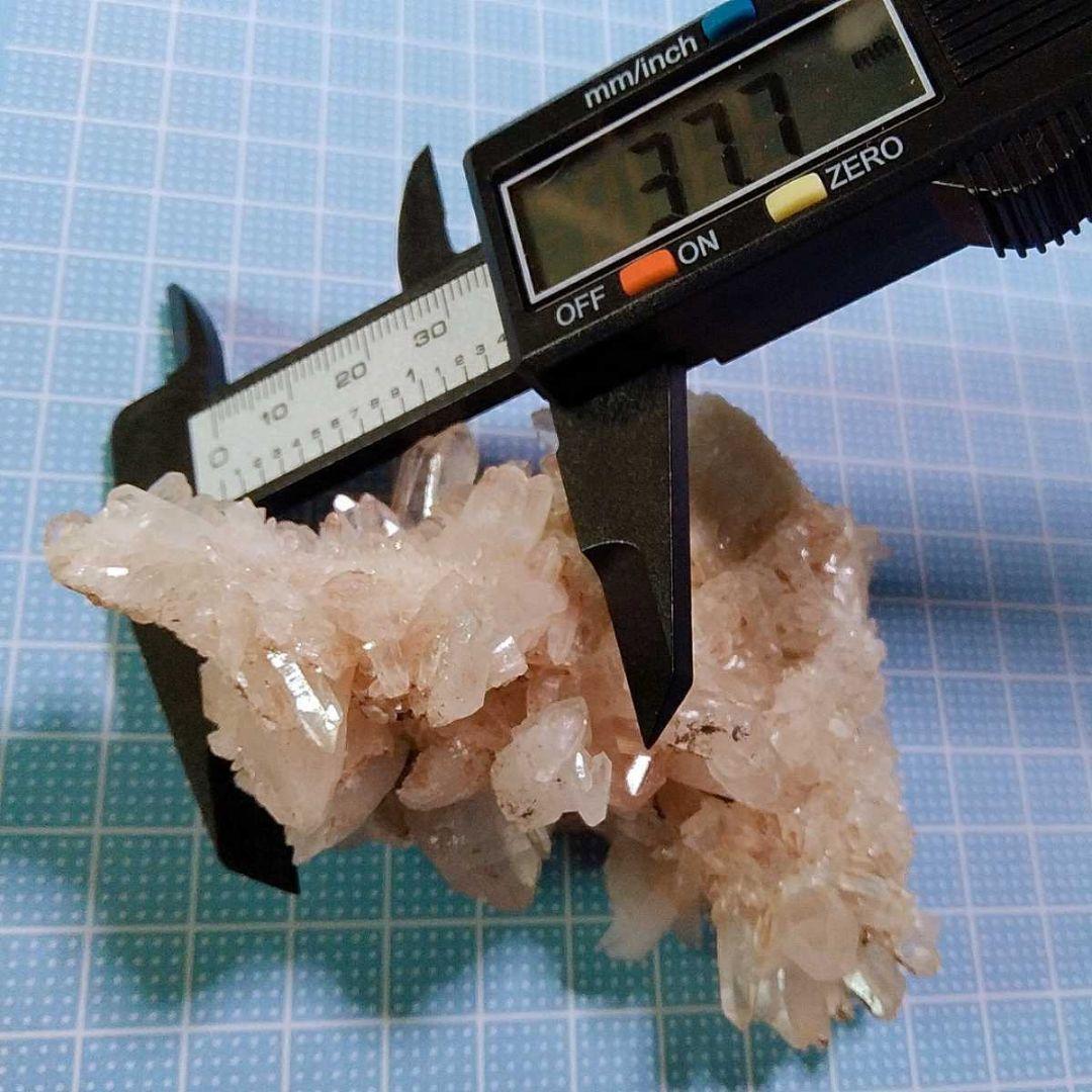 ②マニカラン水晶 クラスター 原石 ピンクマニカラン セルフヒールド