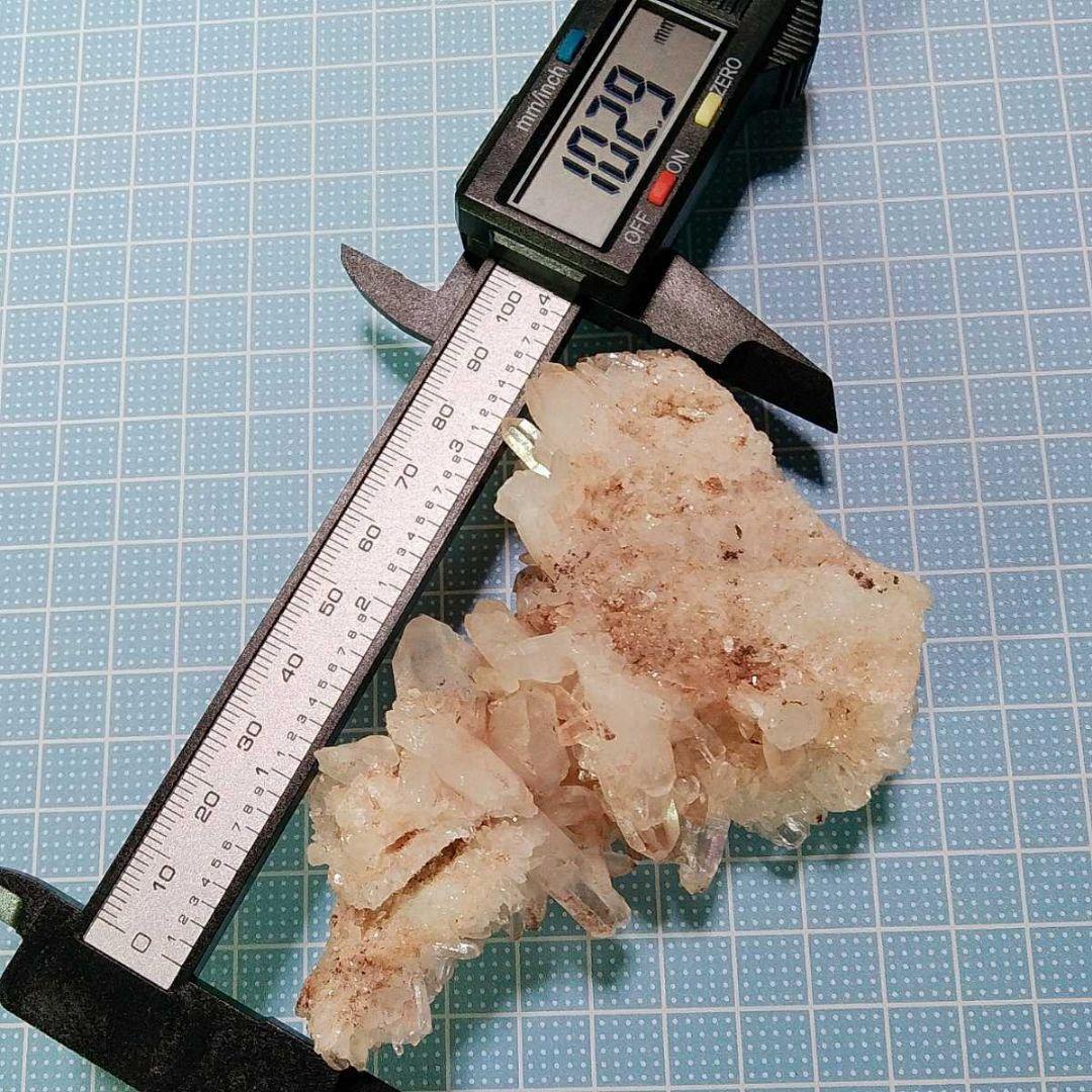 ②マニカラン水晶 クラスター 原石 ピンクマニカラン セルフヒールド