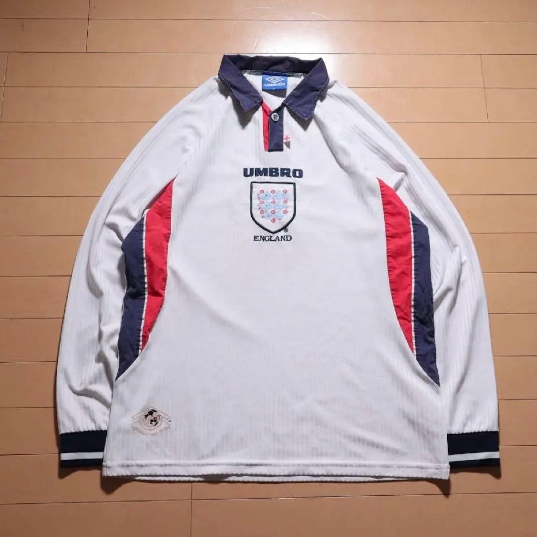 98年 イングランド代表 UMBRO アンブロ ユニフォーム 長袖 XL
