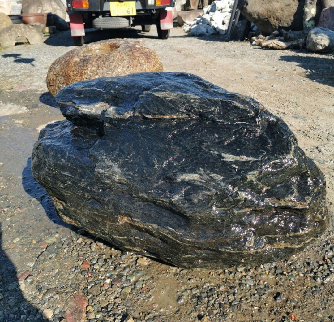 福島産　鮫川石　250キロ　庭石　鑑賞石 石　庭　坪庭　ガーデニング