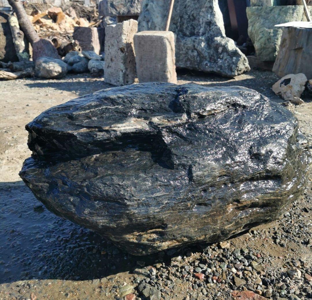 福島産　鮫川石　250キロ　庭石　鑑賞石 石　庭　坪庭　ガーデニング