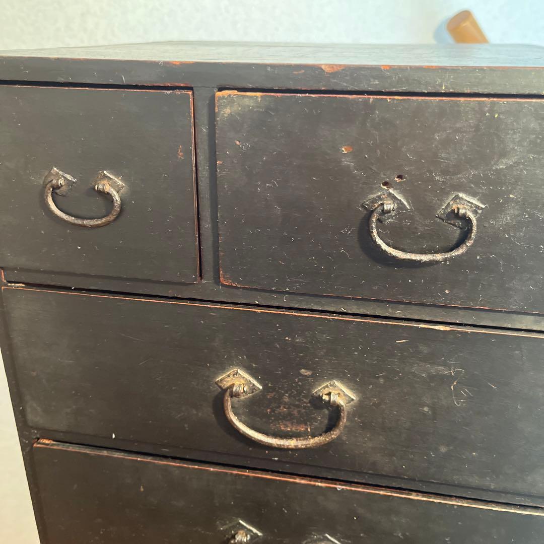 戦前期 アンティーク レトロ ヴィンテージ 時代箪笥 引き出し 小物入れ