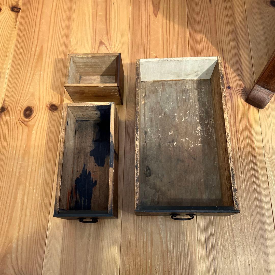 戦前期 アンティーク レトロ ヴィンテージ 時代箪笥 引き出し 小物入れ