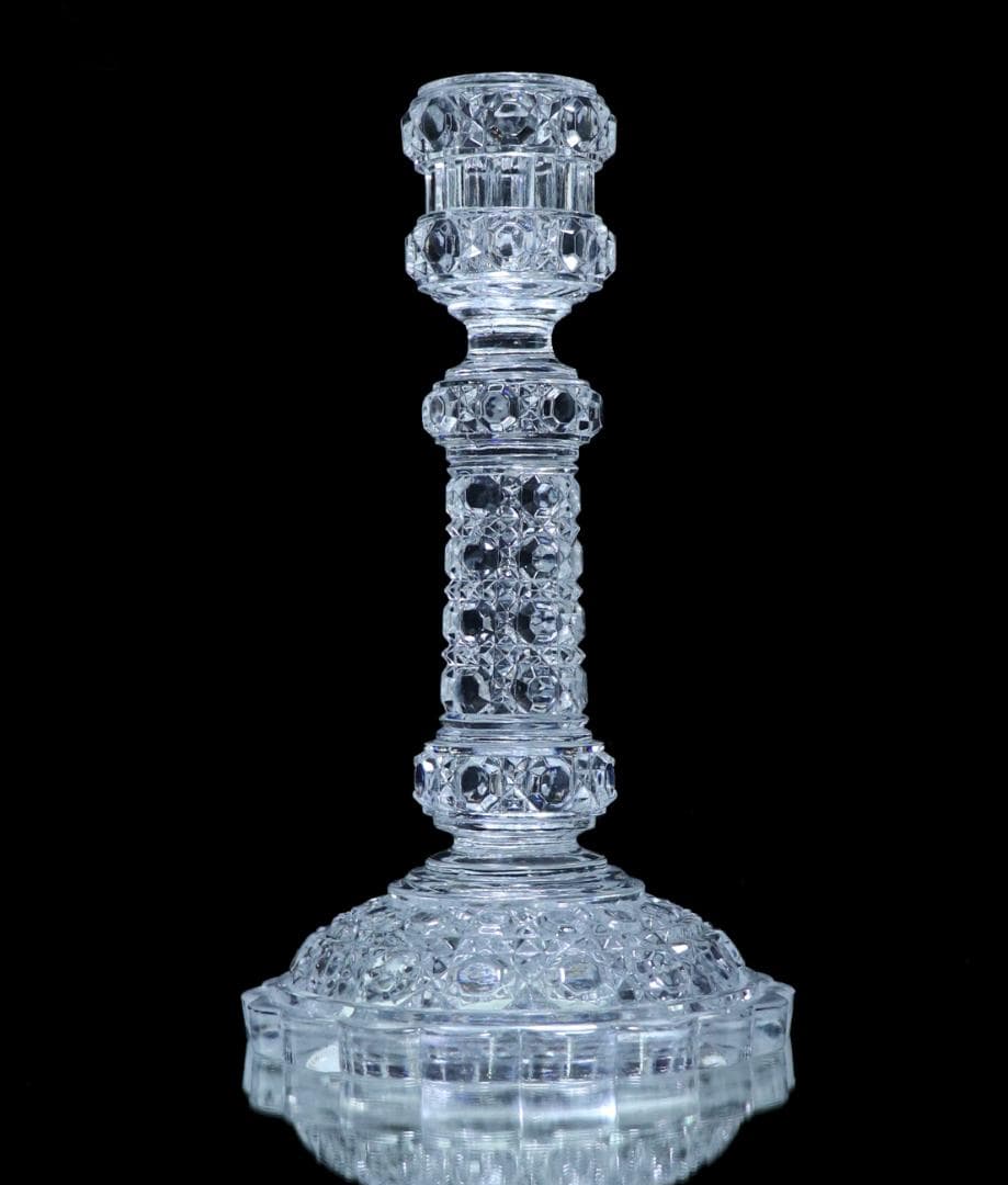 オールド・バカラ 珍品 キャンドルホルダー ディアマン ピエーリー 燭台スタンド