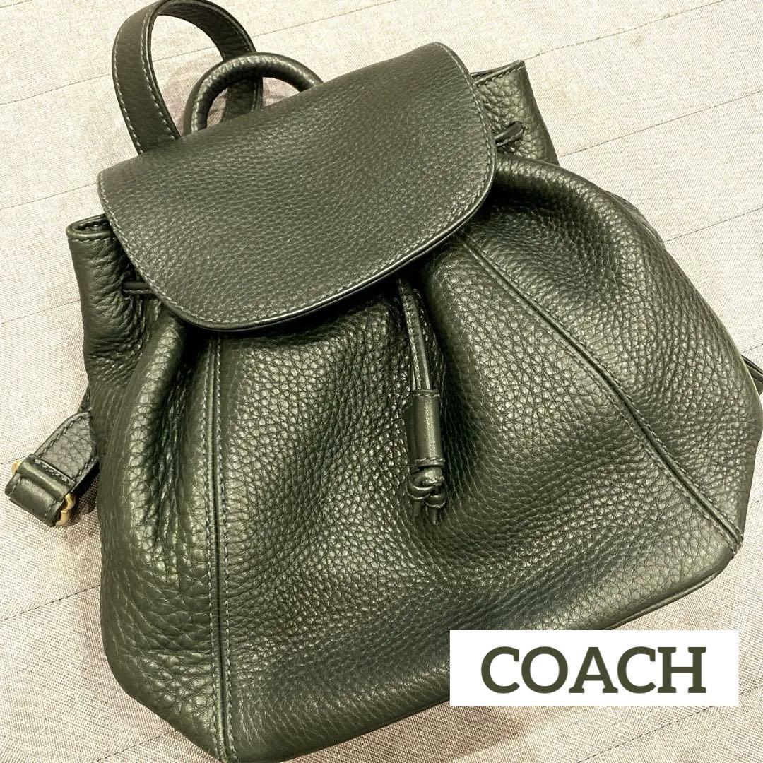 美品 コーチ COACH オールドコーチ 巾着 バックパック リュックサック
