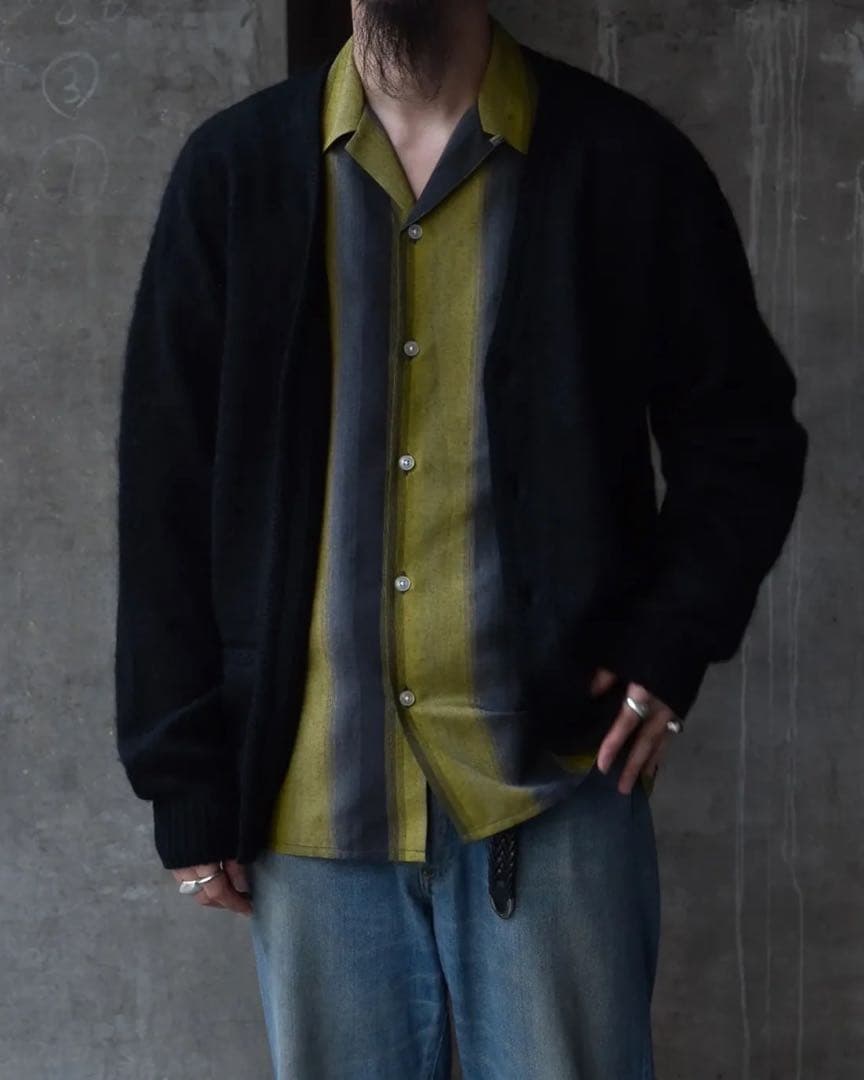 WACKO MARIA MOHAIR CARDIGAN 25FW 黒　野村訓市
