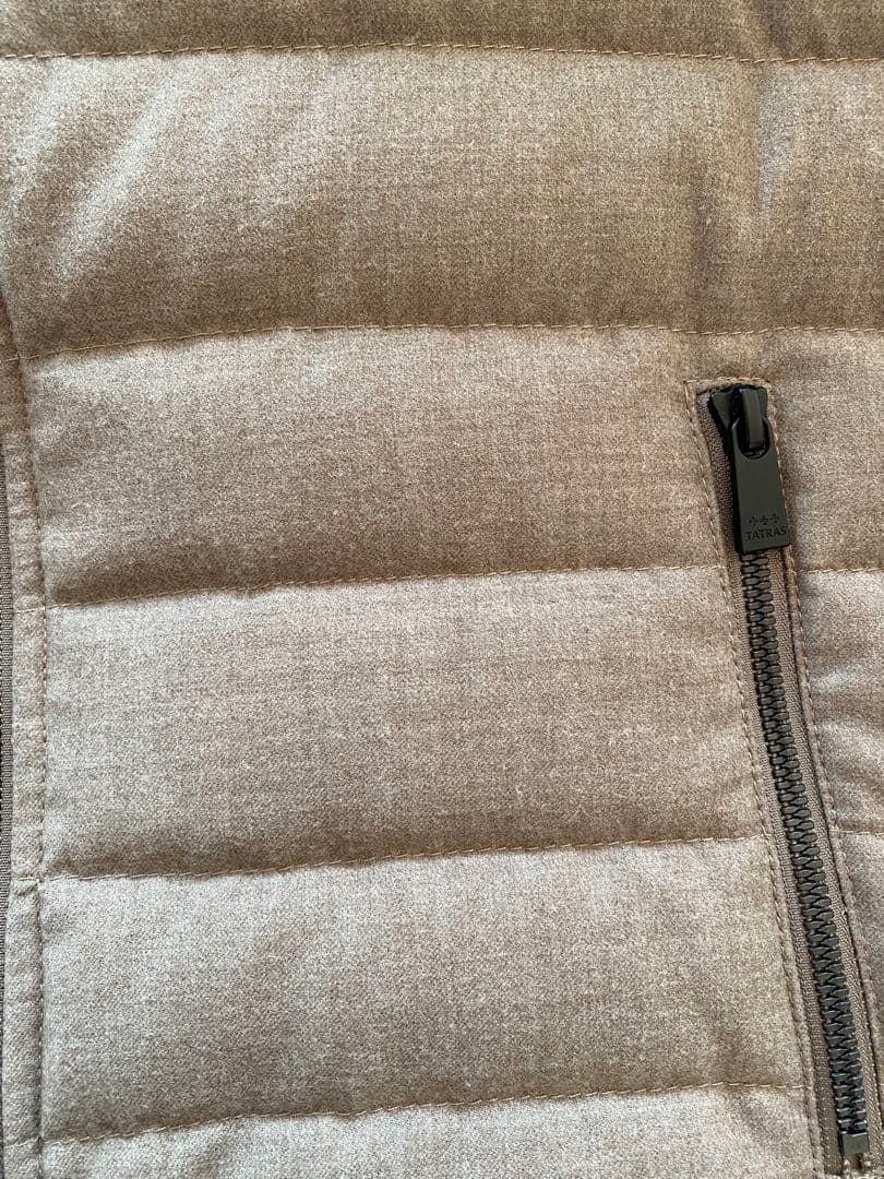 【Rainbow】TATRAS タトラス　フード　ダウンベスト　L シルク