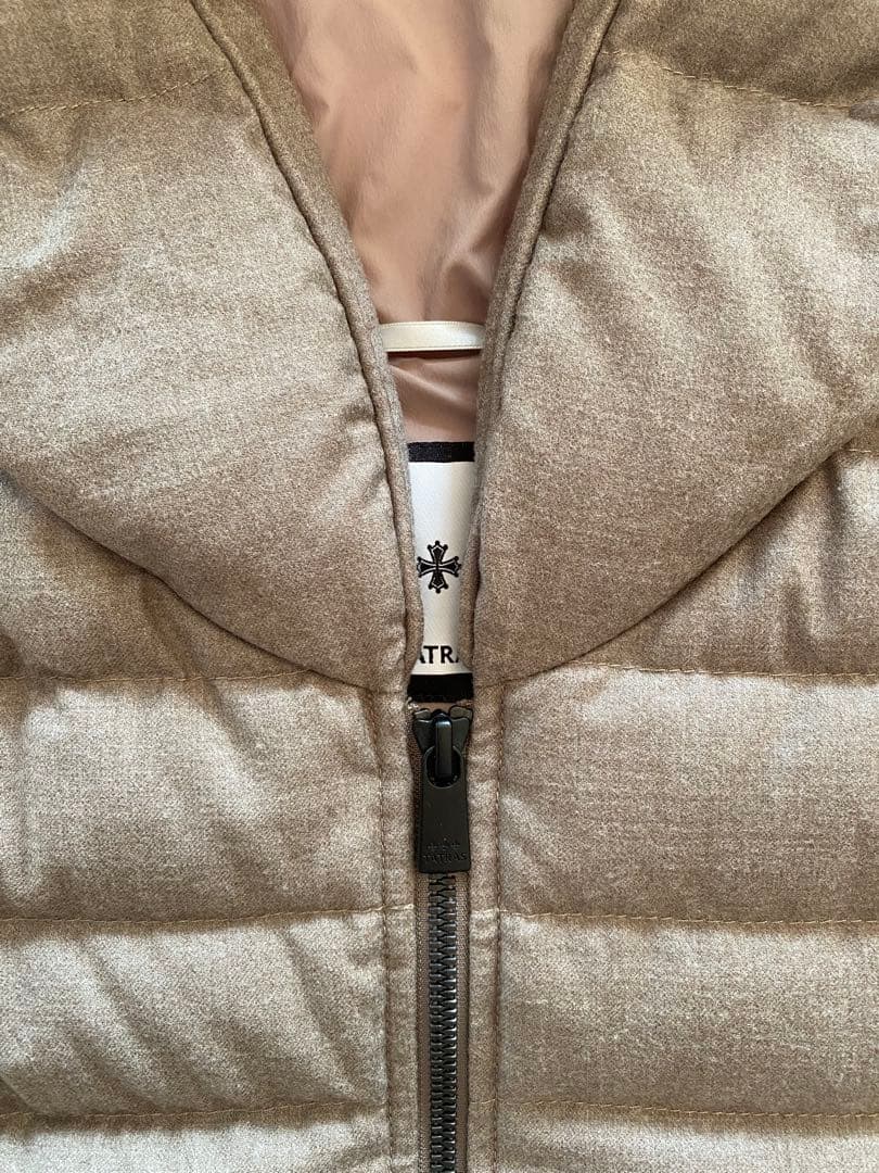 【Rainbow】TATRAS タトラス　フード　ダウンベスト　L シルク