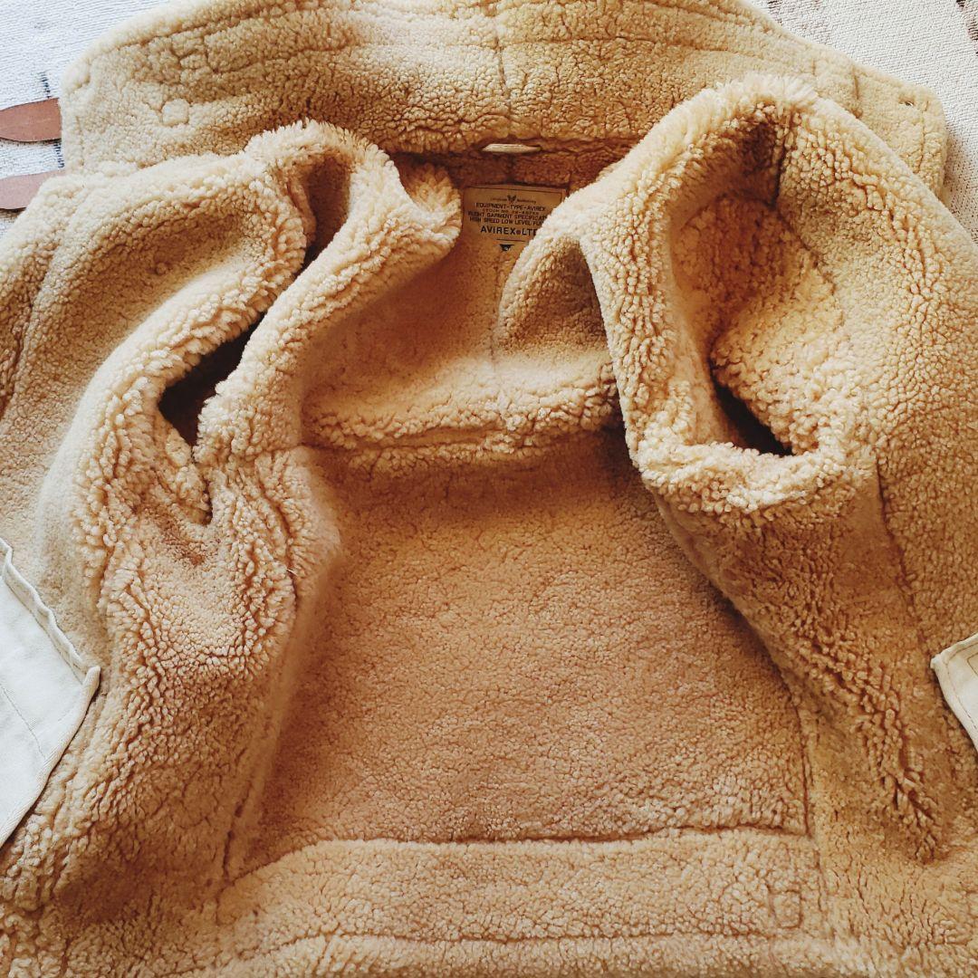 中古【AVIREX】アヴィレックス B-3フライトジャケット 38ムートン 大戦