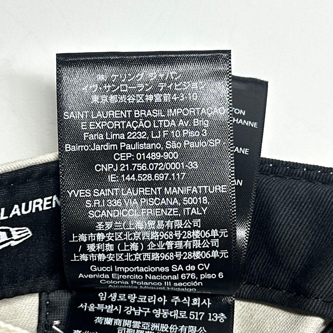 YVES SAINT LAURENT × NEW ERA YSL ロゴ キャップ