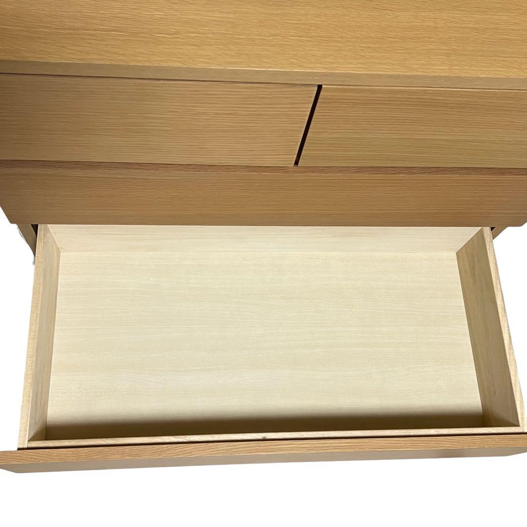 【美品】【廃盤品】タンス　チェスト　4段　オーク材 800×400×830