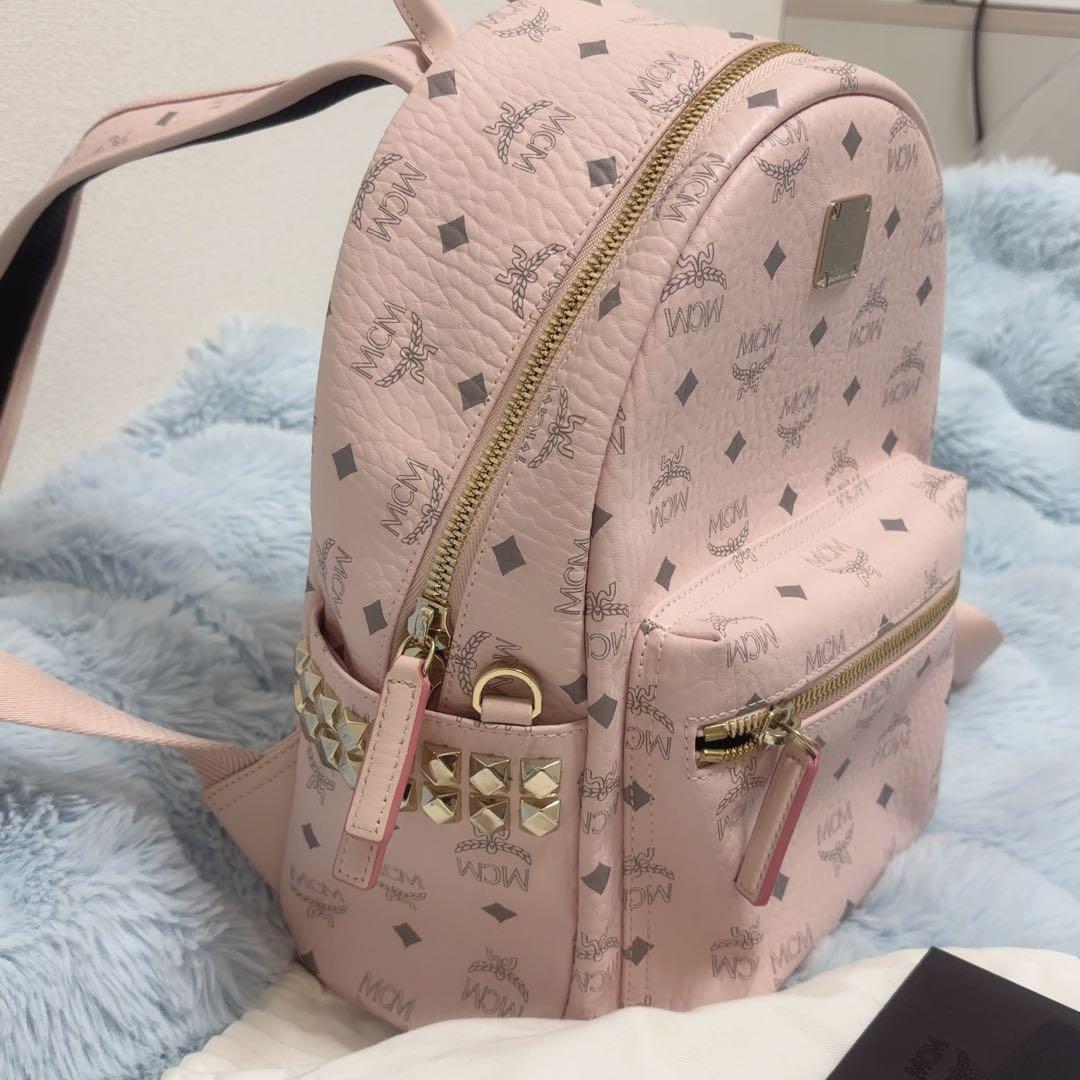 MCM スモール パウダーピンク バックパック