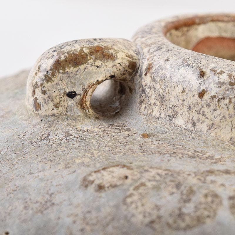 タイ古陶磁　スンコロク　宋胡録　油壷　双耳壷　時代箱　V　R8851