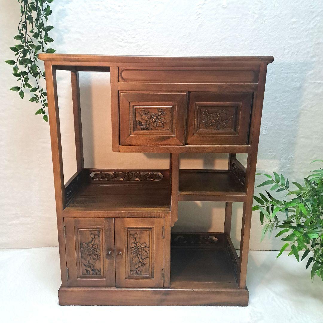 和風 昭和レトロ 水屋箪笥 茶箪笥 古家具 アンティーク古道具
