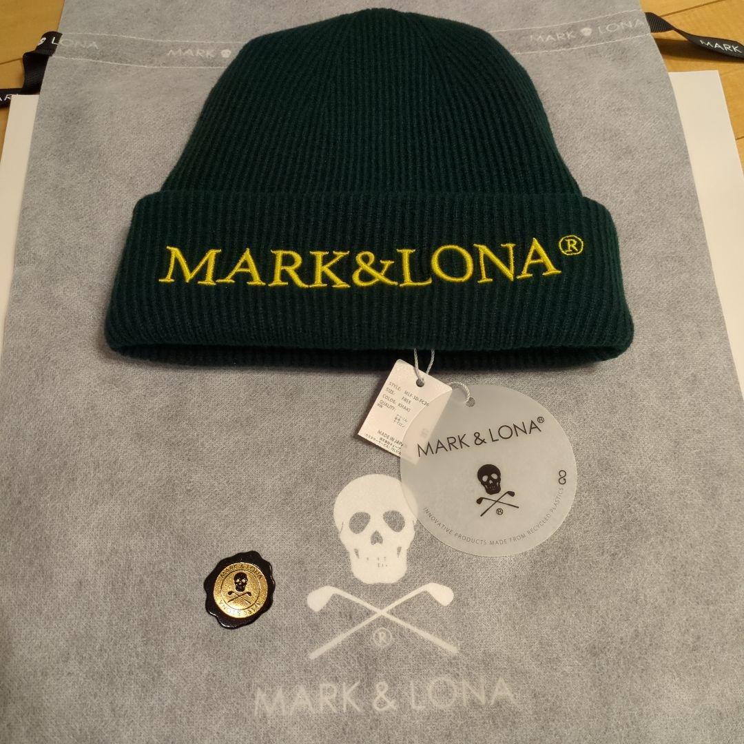 新品タグ付き　MARK & LONA ニット帽　カーキ