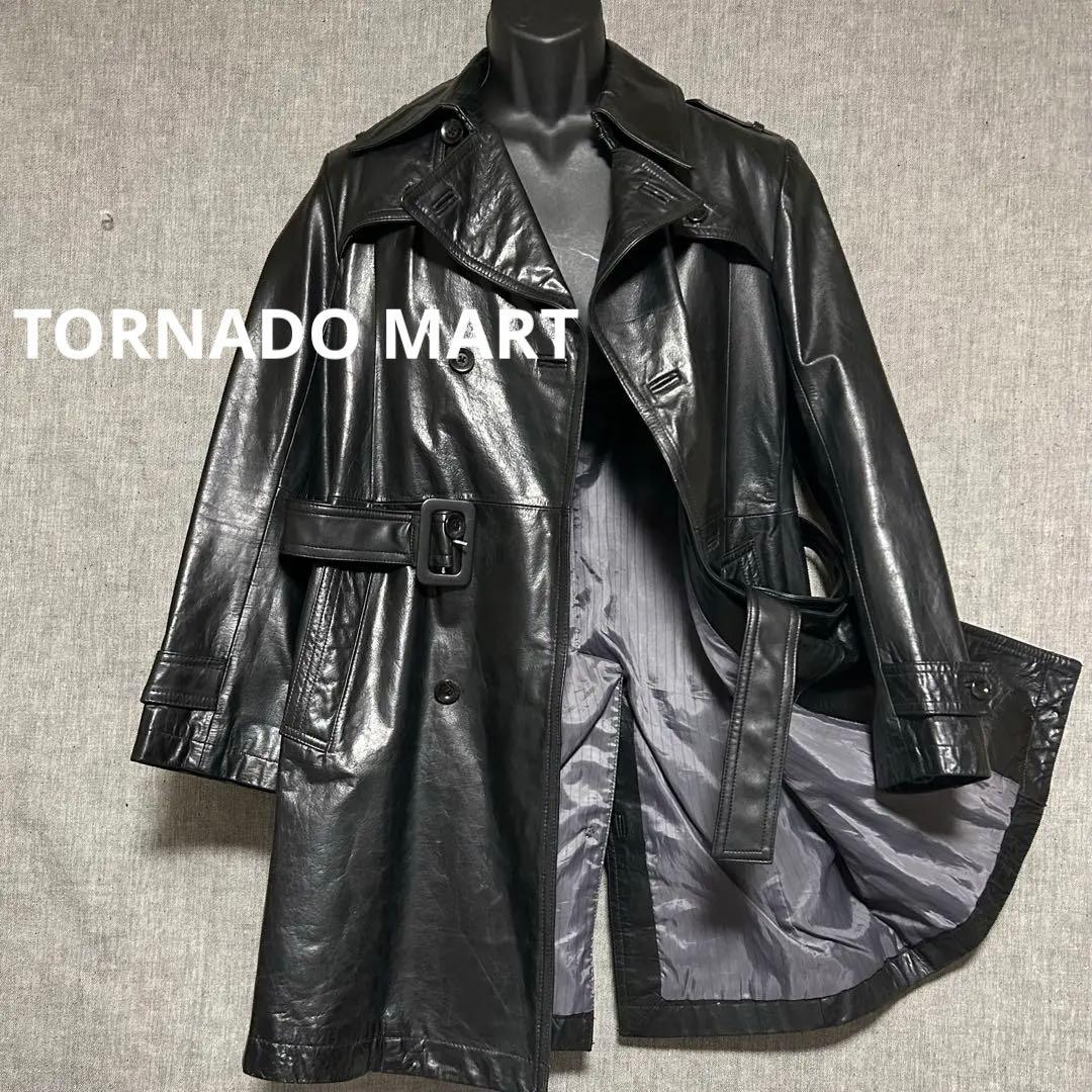 ポ*ー様 TORNADO MART トルネードマート　レザーコート　ダブルトレン