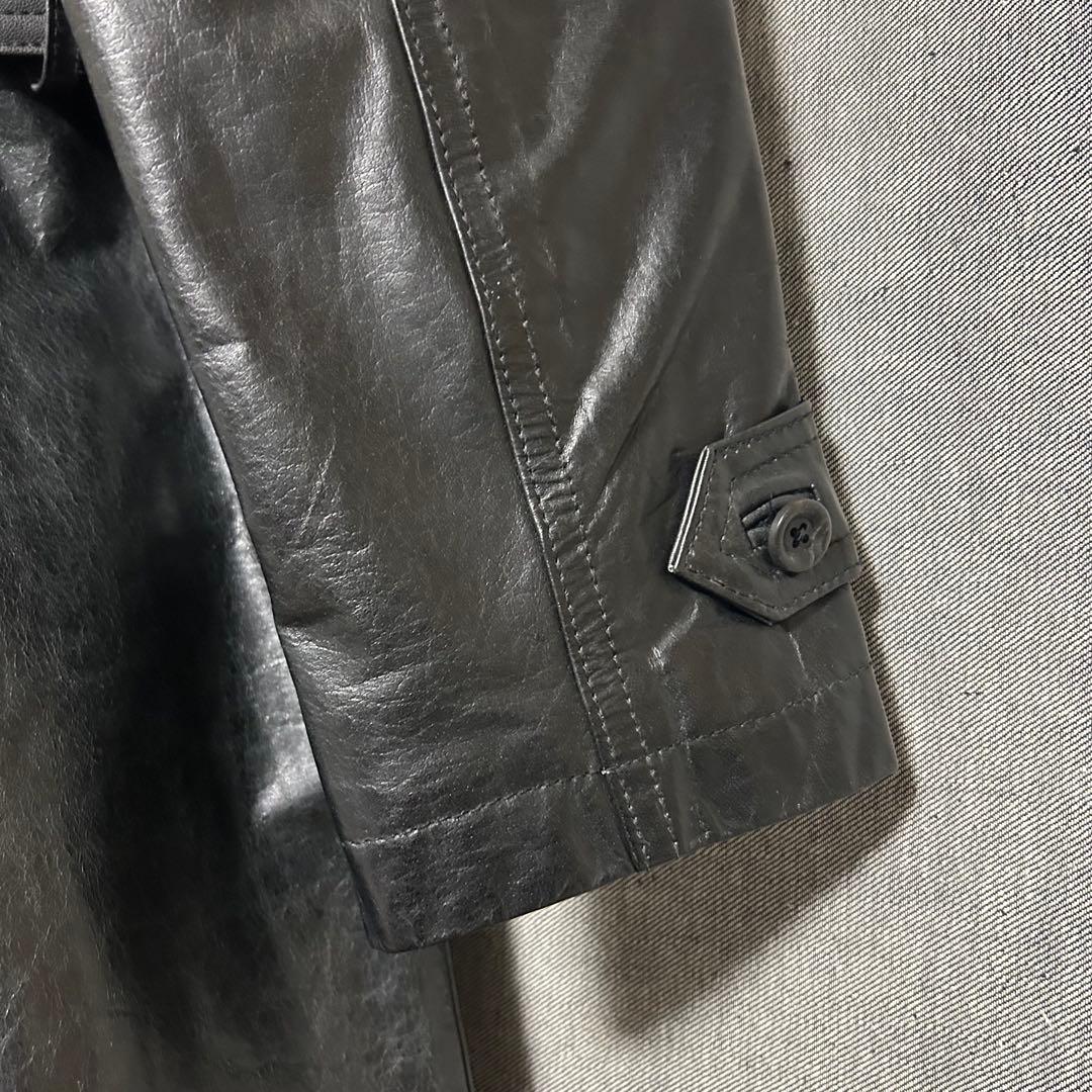 ポ*ー様 TORNADO MART トルネードマート　レザーコート　ダブルトレン